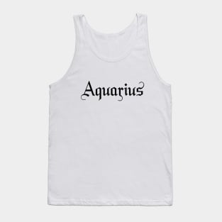 Aquarius zodiac sign Tank Top